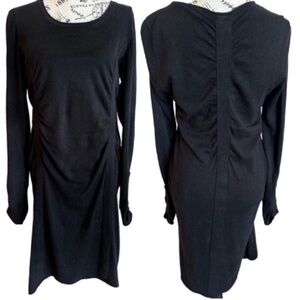 Athleta Sweater Knit dress tunic Heaven Dress ruched black medium